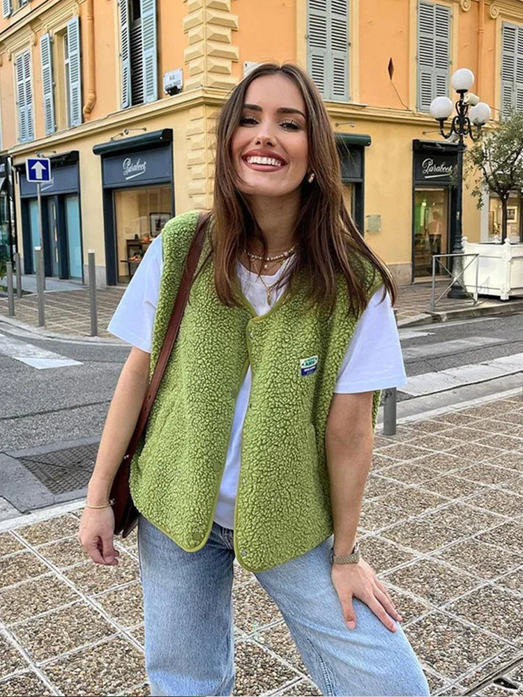 Sophie | Elegante Gilet Lungo Donna in Misto Lana d'Agnello 1