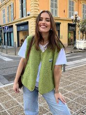 Sophie | Elegante Gilet Lungo Donna in Misto Lana d'Agnello 1