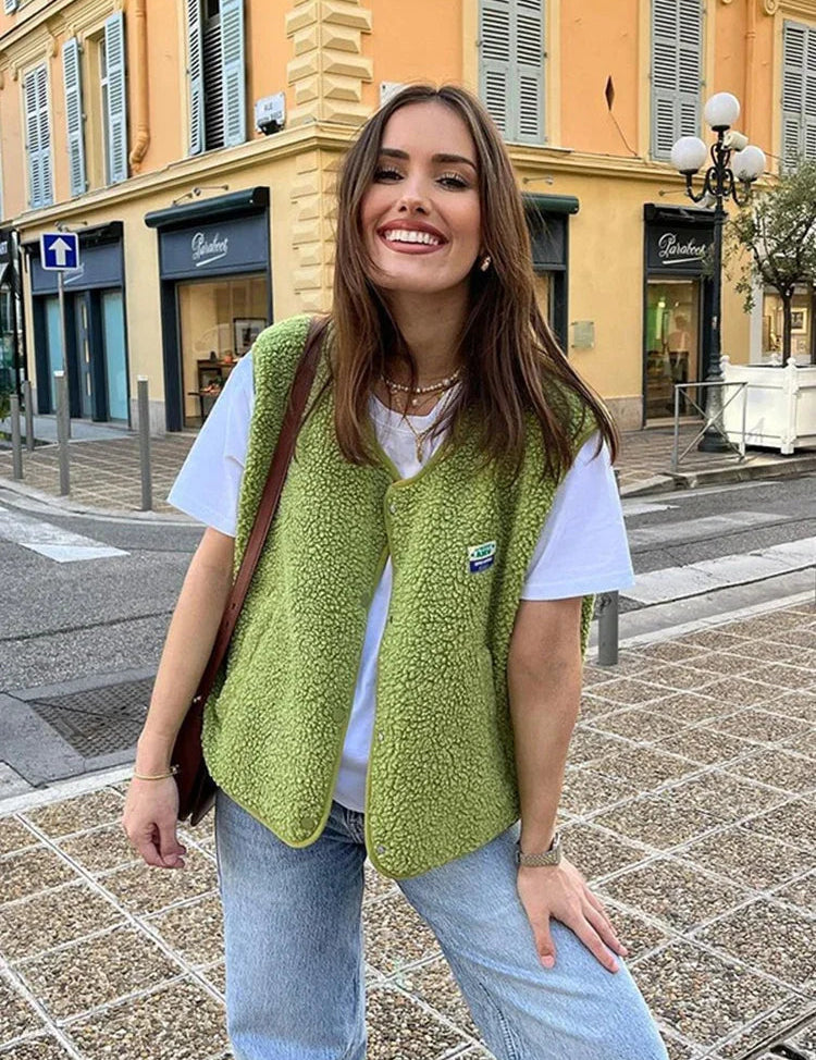 Sophie | Elegante Gilet Lungo Donna in Misto Lana d'Agnello 1