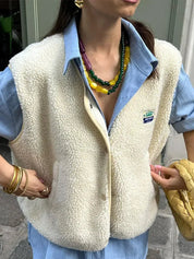 Sophie | Elegante Gilet Lungo Donna in Misto Lana d'Agnello 3
