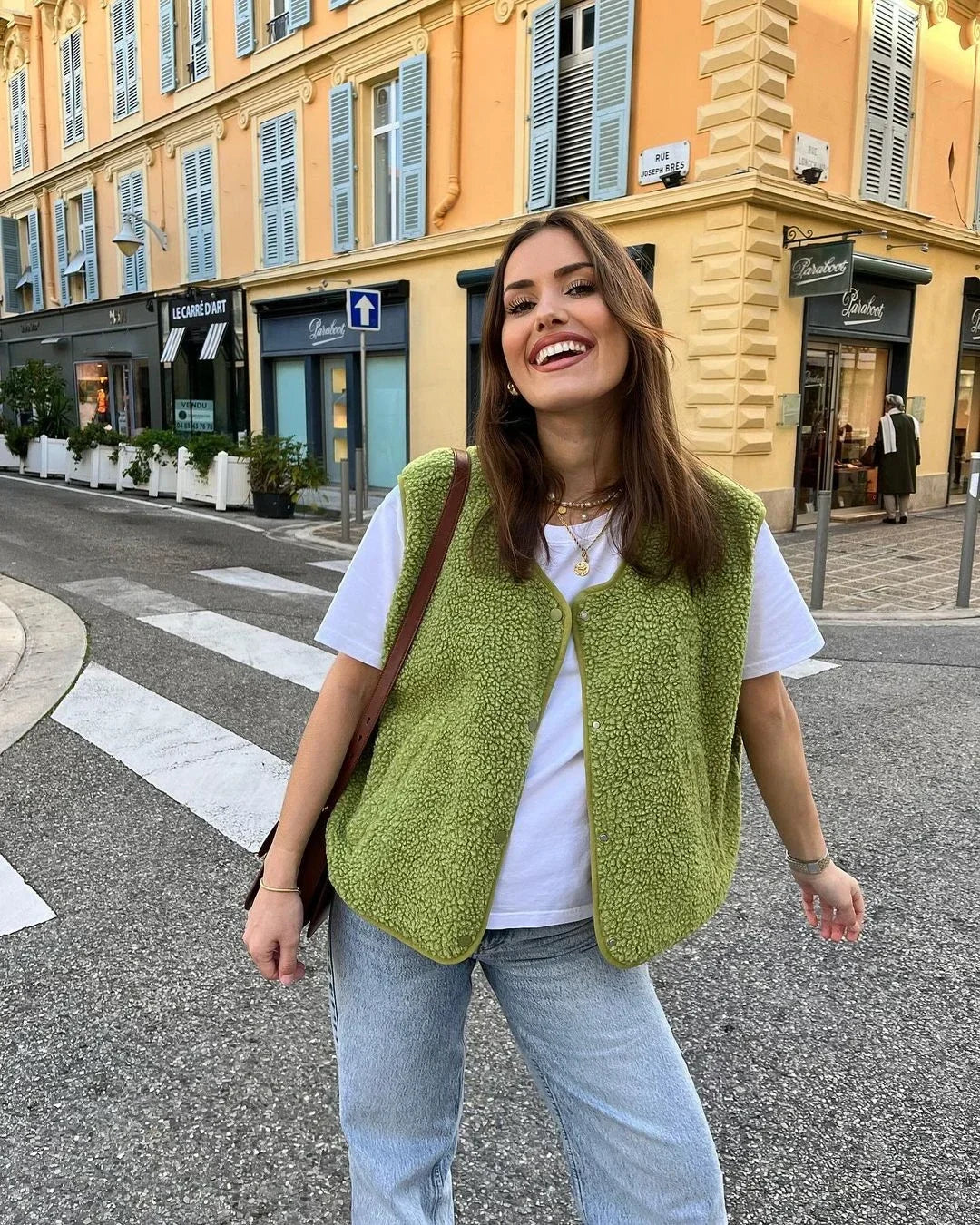 Sophie | Elegante Gilet Lungo Donna in Misto Lana d'Agnello 4
