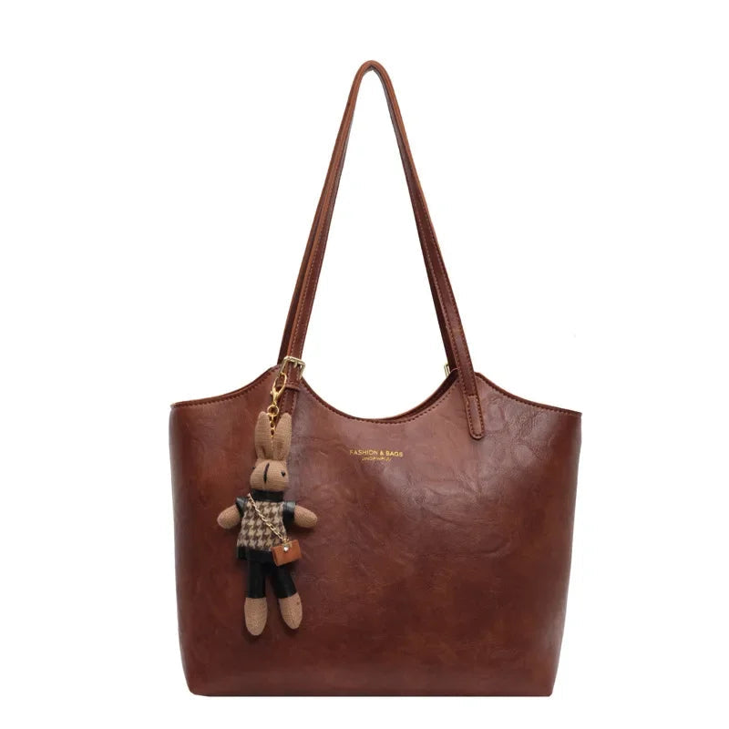 Sophie | Elegante Grande Borsa Shopping Rossa in Pelle Vegana 0