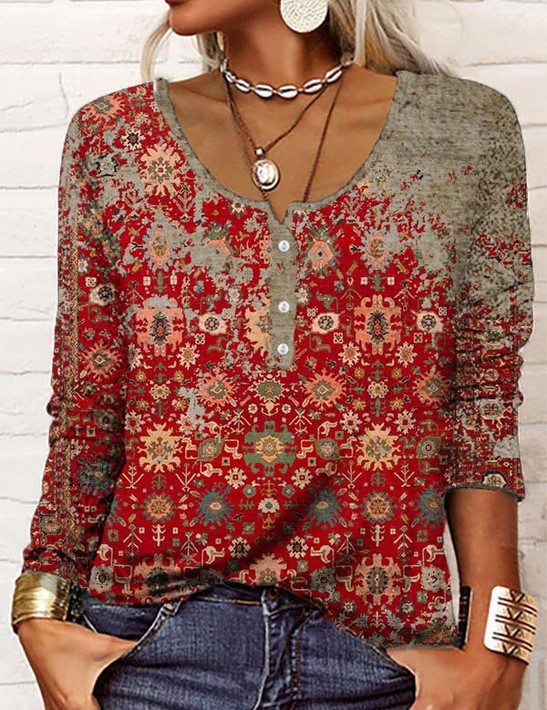 Sophie | Elegante Maglia Vintage con Motivo Azteco per Donna 1