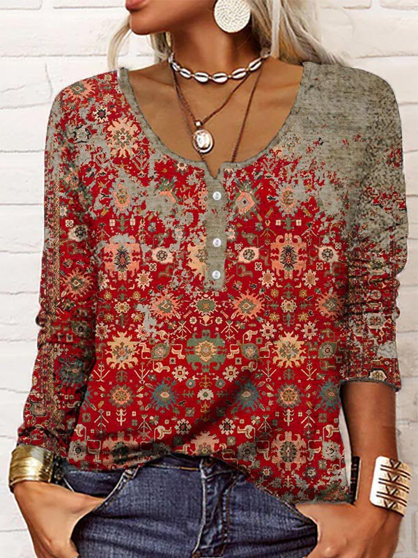 Sophie | Elegante Maglia Vintage con Motivo Azteco per Donna 1