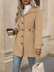 Sophie | Elegante Trench Lungo Donna in Misto Lana Autunnale 9
