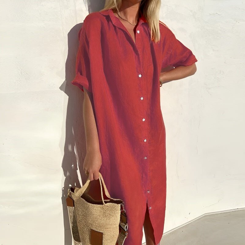 Sophie | Leggero Abito Estivo Chemisier in Cotone per Donna 1