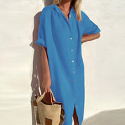 Sophie | Leggero Abito Estivo Chemisier in Cotone per Donna 3