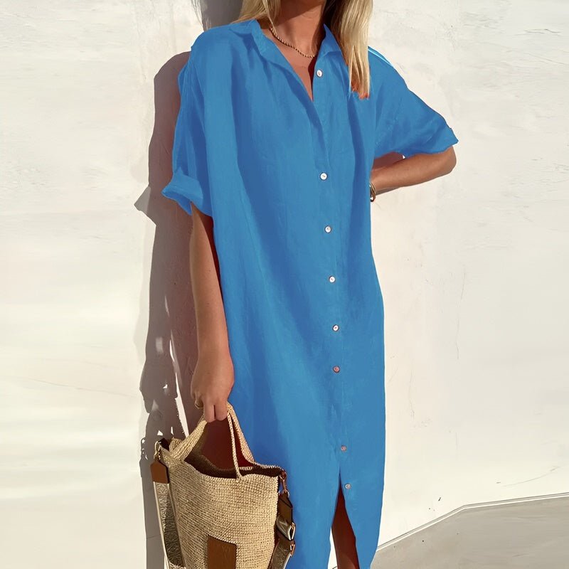 Sophie | Leggero Abito Estivo Chemisier in Cotone per Donna 3