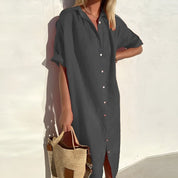 Sophie | Leggero Abito Estivo Chemisier in Cotone per Donna 4
