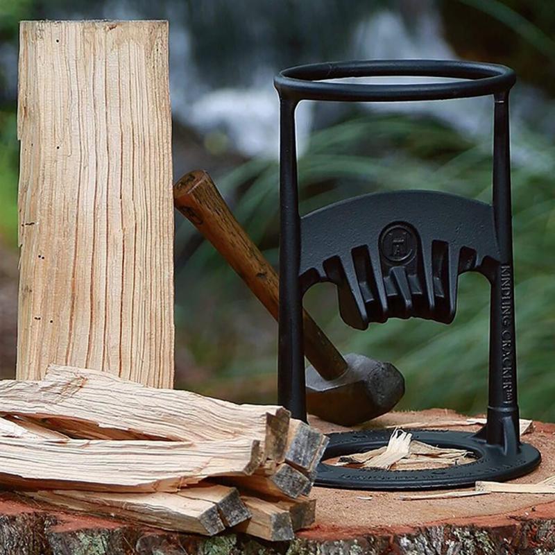 Spaccalegna Manuale Ergonomico con Design Sicuro e Compatto | Ideale per Legna da Ardere 4