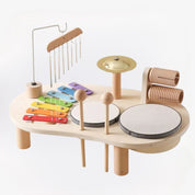 Stazione Musicale Montessori | Strumenti in Legno Colorati per Bambini con Design Sicuro e Divertimento Educativo per Sviluppo Creativo 0