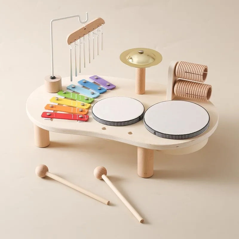 Stazione Musicale Montessori | Strumenti in Legno Colorati per Bambini con Design Sicuro e Divertimento Educativo per Sviluppo Creativo 4