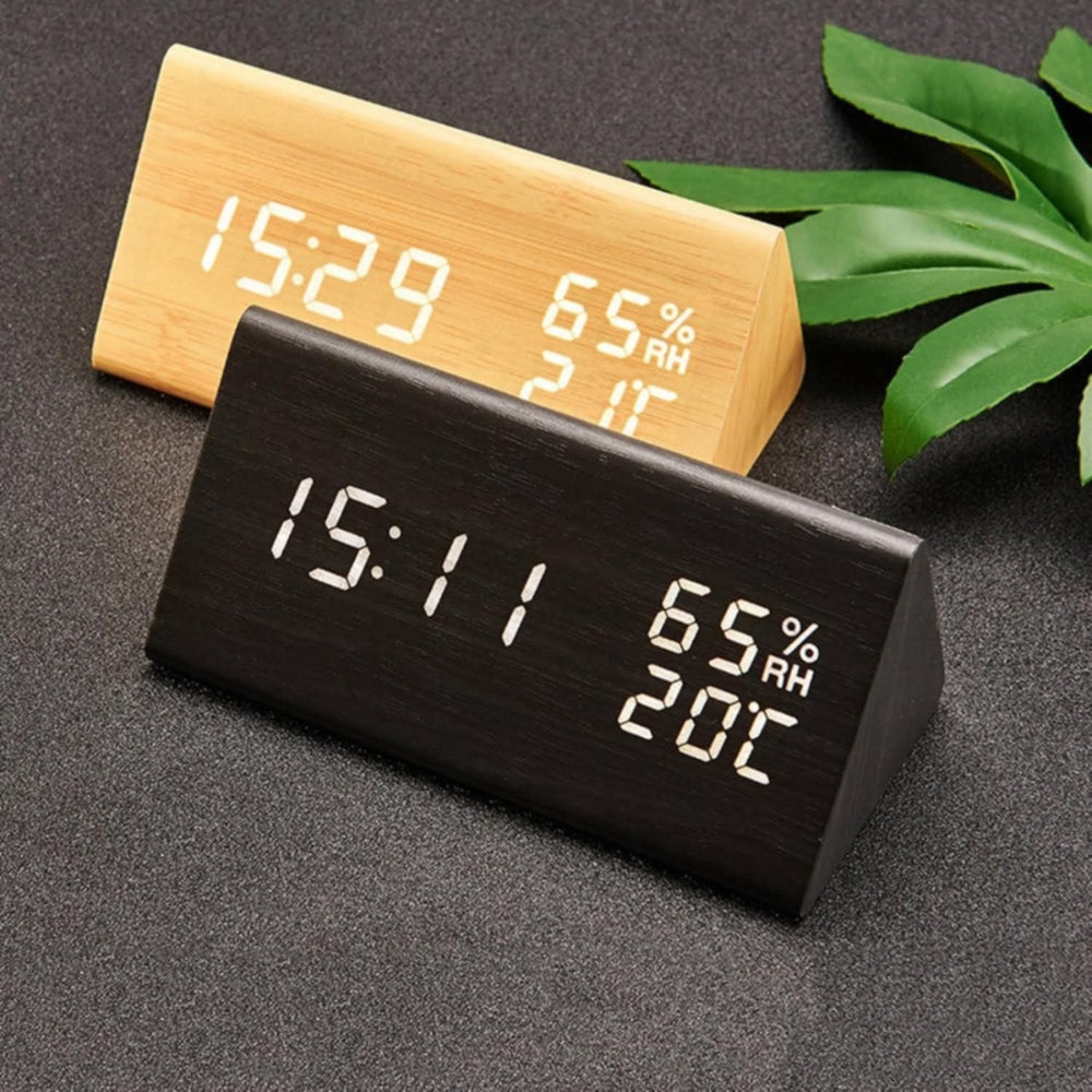 Sveglia Digitale da Comodino con Display HD e Allarmi Personalizzabili | Design Elegante per una Routine Intelligente 3