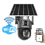 Telecamera di Sicurezza Wireless 4K con Pannello Solare e Vista Panoramica a 360° | Videosorveglianza Esterna per Sicurezza Affidabile 3
