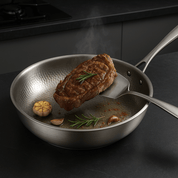 Titan-Premium | Padella in Acciaio Inox con Fondo Ottimizzato | Cottura Sana e Duratura per Ogni Piastra 2