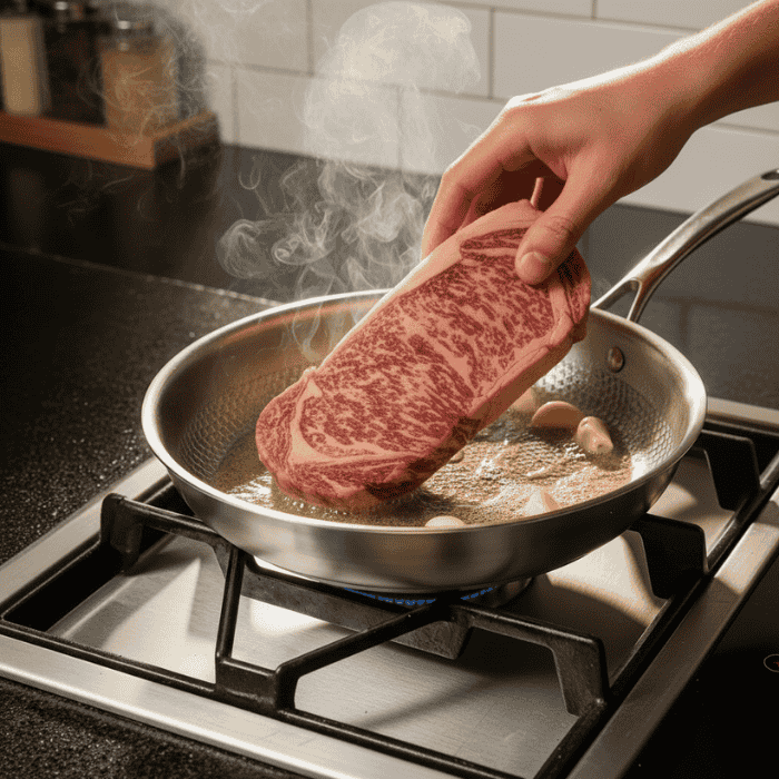 Titan-Premium | Padella in Acciaio Inox con Fondo Ottimizzato | Cottura Sana e Duratura per Ogni Piastra 4