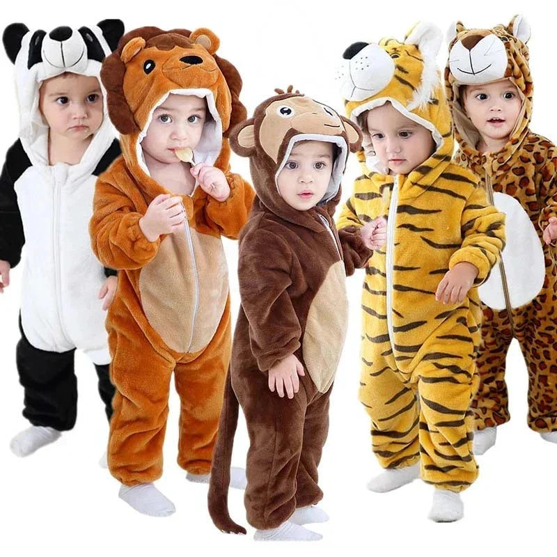Tutina Neonati in Cotone con Animali e Tessuto Morbido | Comfort e Stile per il Tuo Piccolo 1
