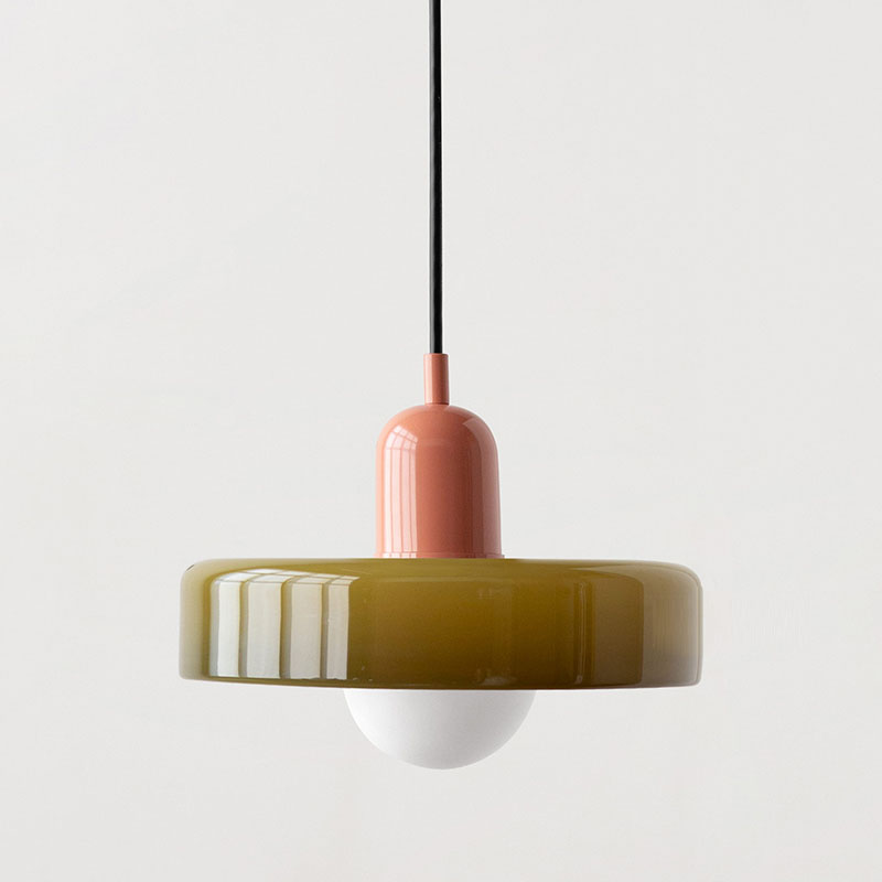 VetroColorato | Elegante Lampada a Sospensione Bauhaus Moderna 22