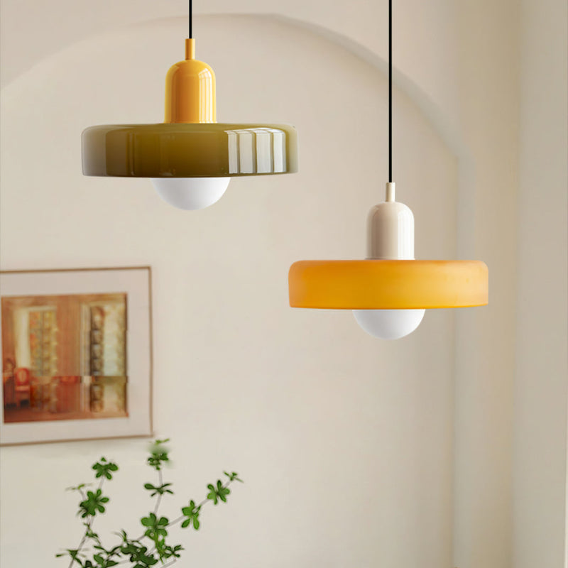 VetroColorato | Elegante Lampada a Sospensione Bauhaus Moderna 7