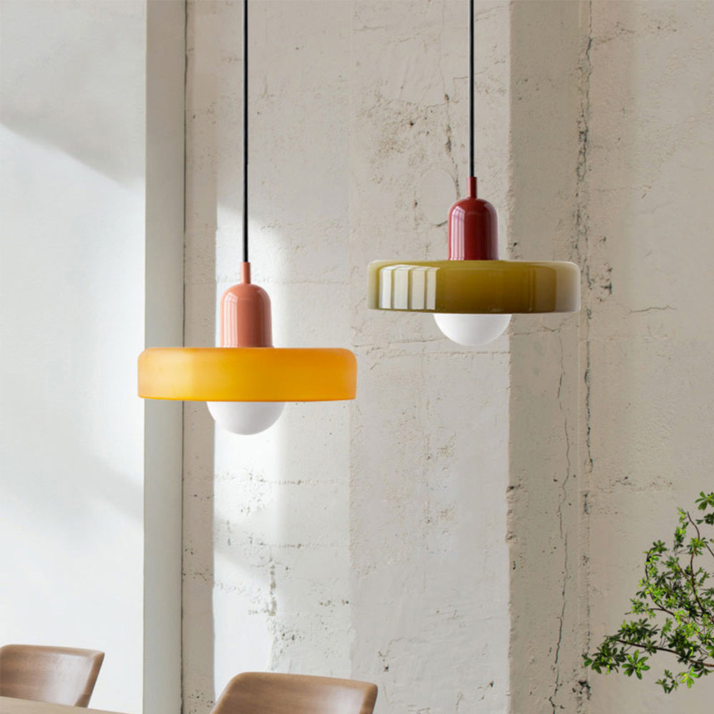 VetroColorato | Stylish Modern Bauhaus Pendant Lamp with Colorful Glass 1