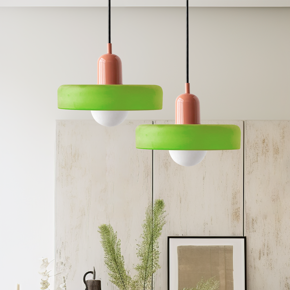 VetroColorato | Stylish Modern Bauhaus Pendant Lamp with Colorful Glass 8
