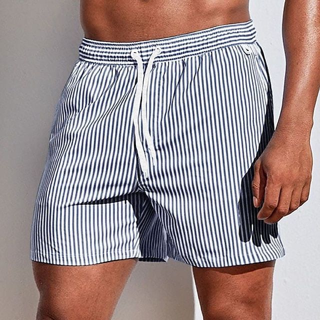 Walter | Leggeri Pantaloncini Da Mare Uomo A Righe Asciugatura Rapida 5
