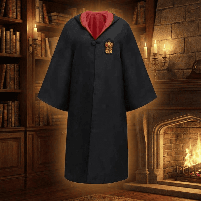 WizardCraft | Costume Completo da Mago di Hogwarts con Mantello e Bacchetta | Design Autentico per Magia e Divertimento 1