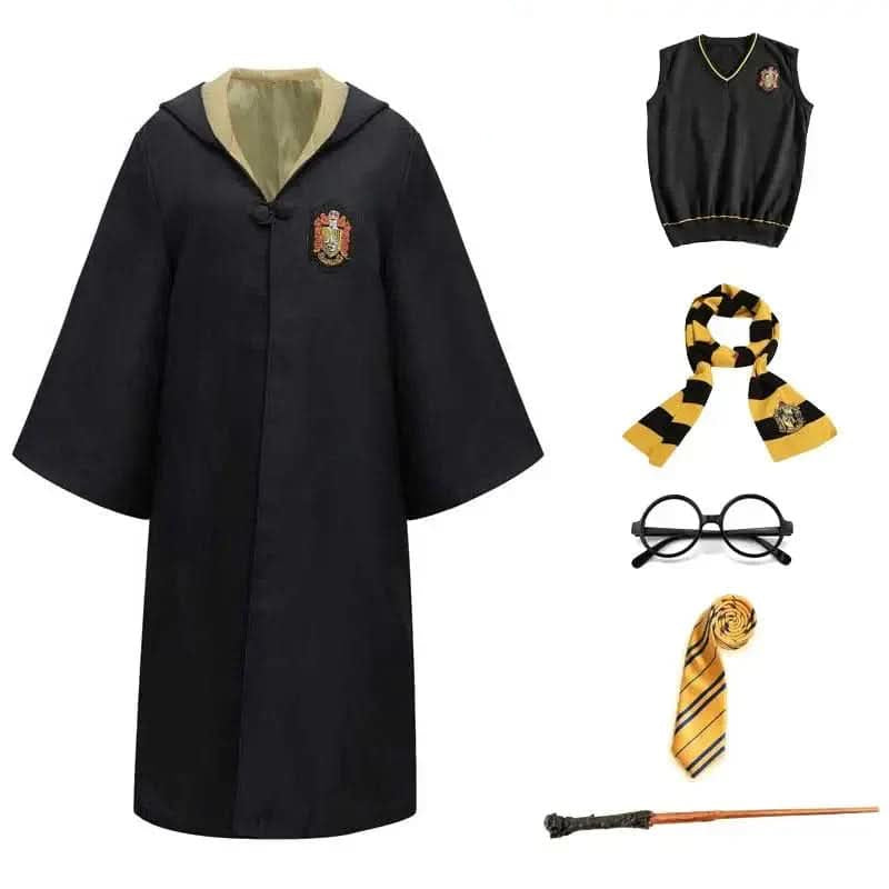 WizardCraft | Costume Completo da Mago di Hogwarts con Mantello e Bacchetta | Design Autentico per Magia e Divertimento 5
