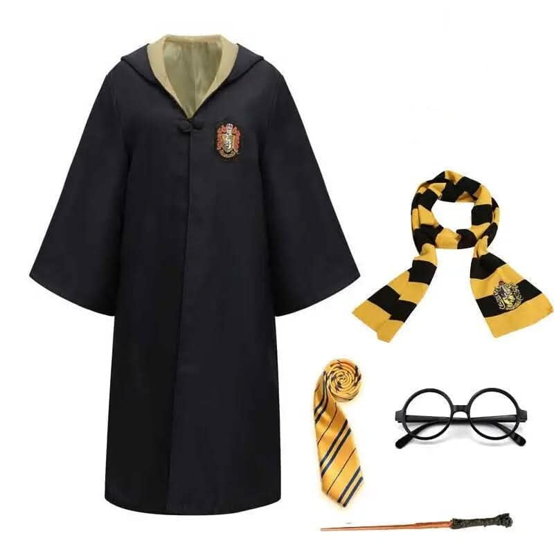 WizardCraft | Costume Completo da Mago di Hogwarts con Mantello e Bacchetta | Design Autentico per Magia e Divertimento 8