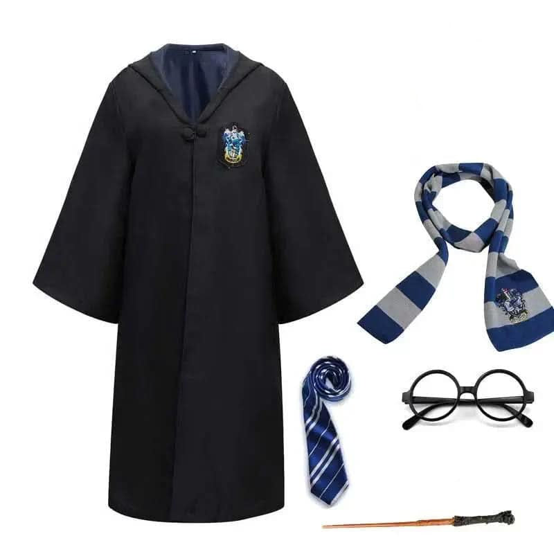 WizardCraft | Costume Completo da Mago di Hogwarts con Mantello e Bacchetta | Design Autentico per Magia e Divertimento 9