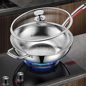 Wok Induzione | Wok in Titanio con Superficie Antiaderente | Cottura Perfetta per Fritture Veloci 1