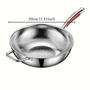 Wok Induzione | Wok in Titanio con Superficie Antiaderente | Cottura Perfetta per Fritture Veloci 6