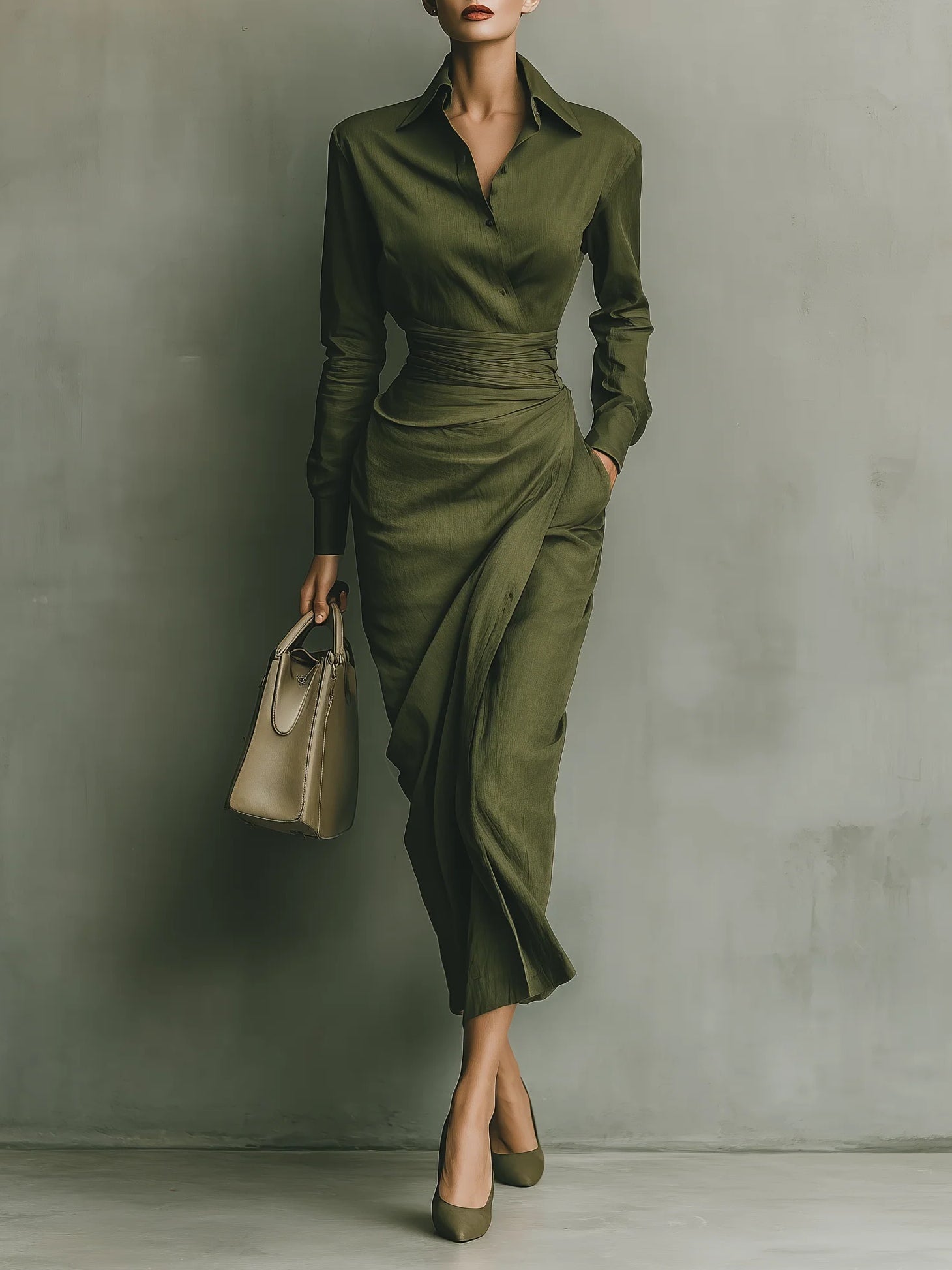 Giulia Rosa | Elegante Avvolgente Abito a Portafoglio