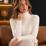 Aurelia Maglione Dolcevita Donna in Cashmere | Maglia Morbida e Calda