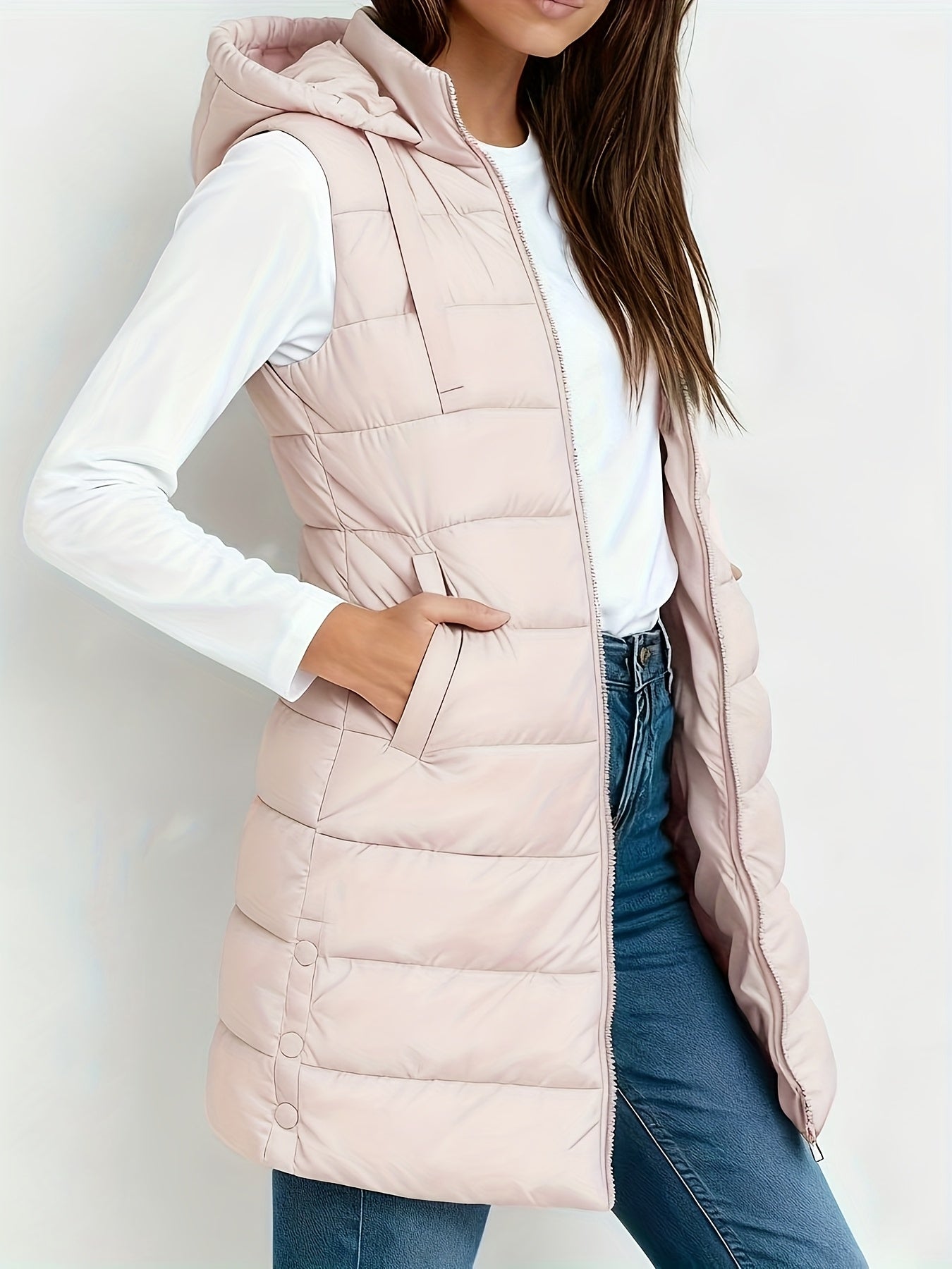 Federica | Leggera Elegante Giacca con Cappuccio Mezza Stagione