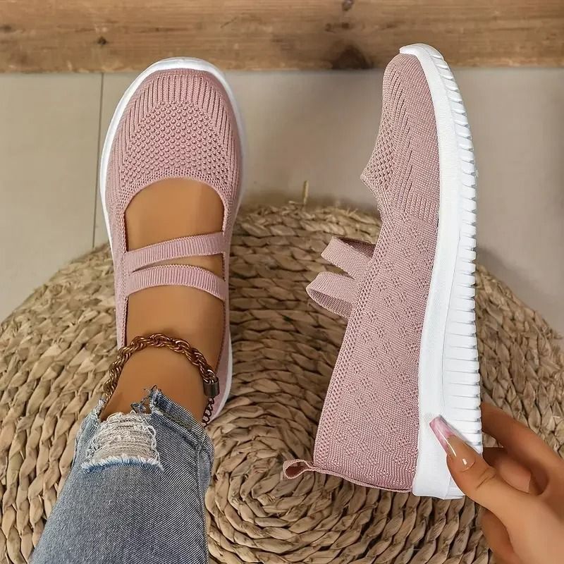Scarpe da passeggio donna slip-on in mesh traspirante Aria, vista laterale