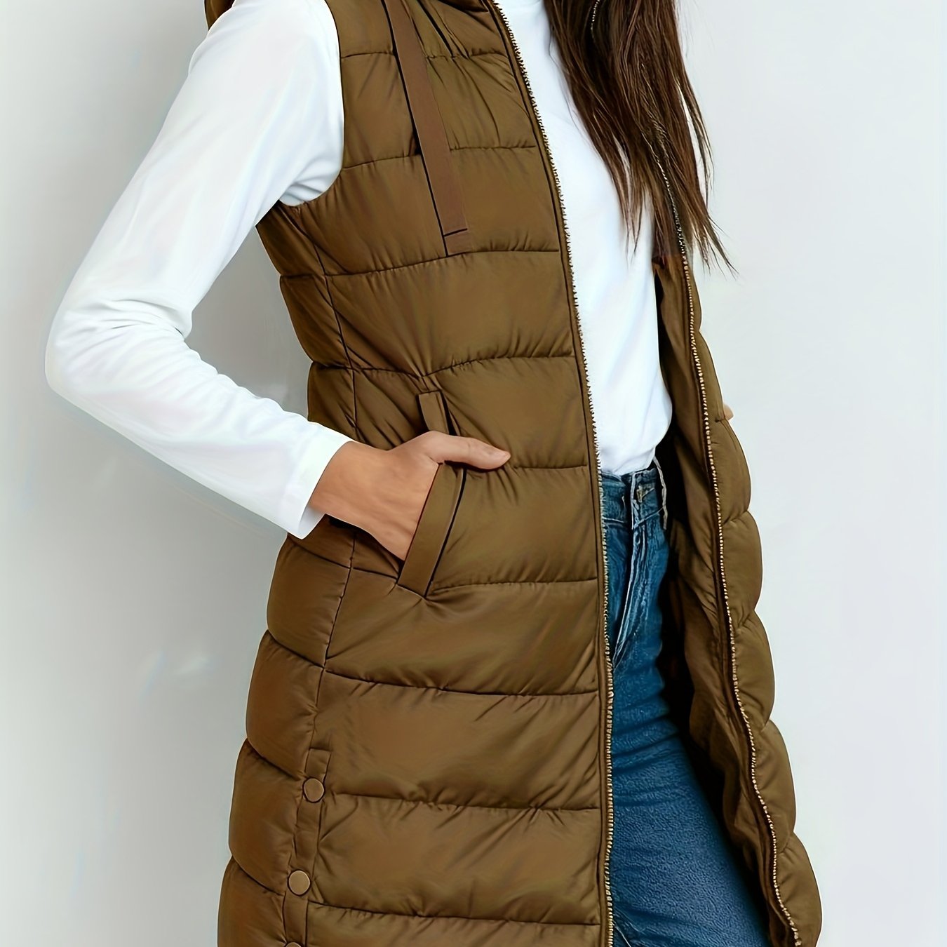 Federica | Leggera Elegante Giacca con Cappuccio Mezza Stagione