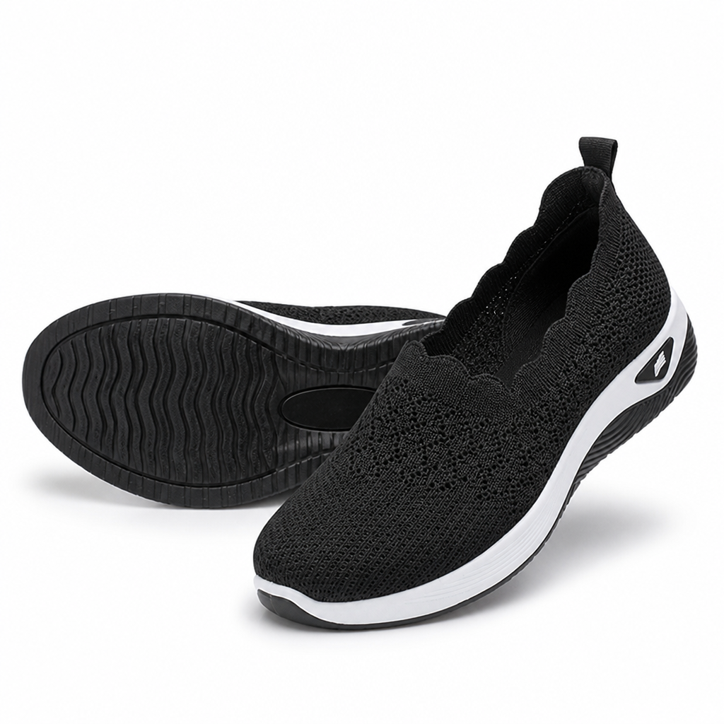 Brezza scarpe slip-on donna colore blu, vista dall'alto