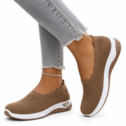 Brezza scarpe donna colore grigio, vista laterale destra
