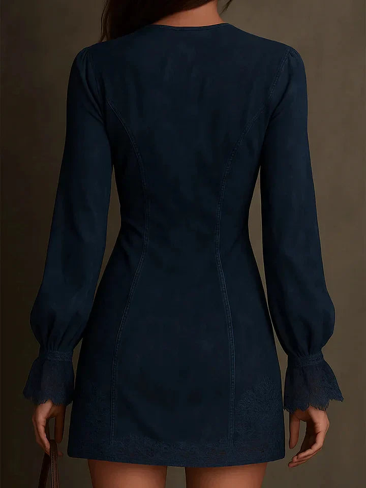 Eleonora | Elegante Raffinato Abito Corto con Pizzo