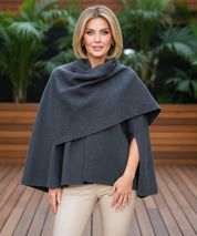 Tre colorazioni cappotto donna in lana: borgogna, antracite e talpa