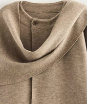 Cappotto oversize donna in lana adatto all'ufficio e all'uso quotidiano