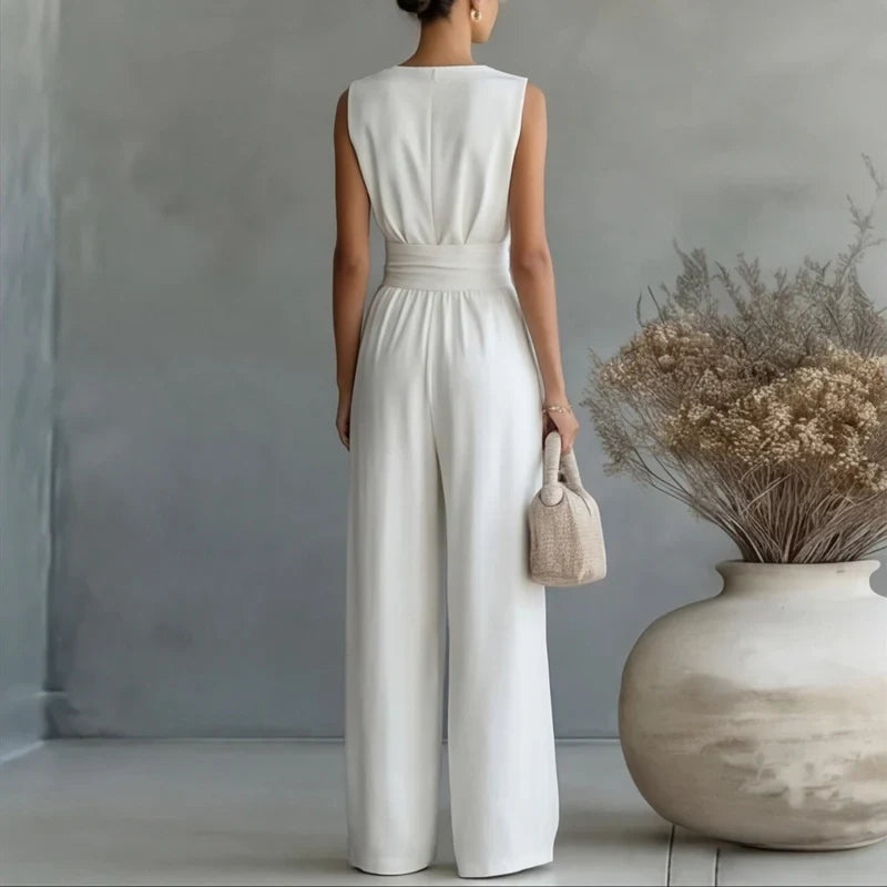 Tabella taglie tuta senza maniche donna Celeste, dalla S alla 2XL