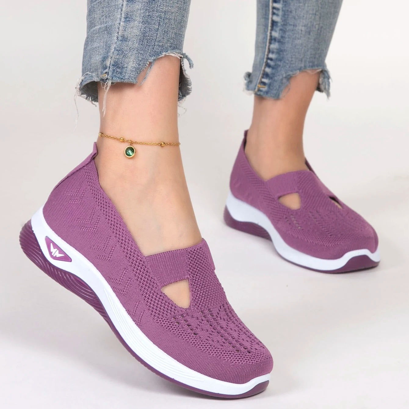 Pantofola ortopedica Elara donna cotone morbido stile casual chic