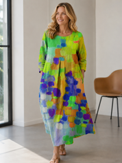 Floréa Abito Floreale Donna in Cotone | Vestito Estivo Leggero ed Elegante