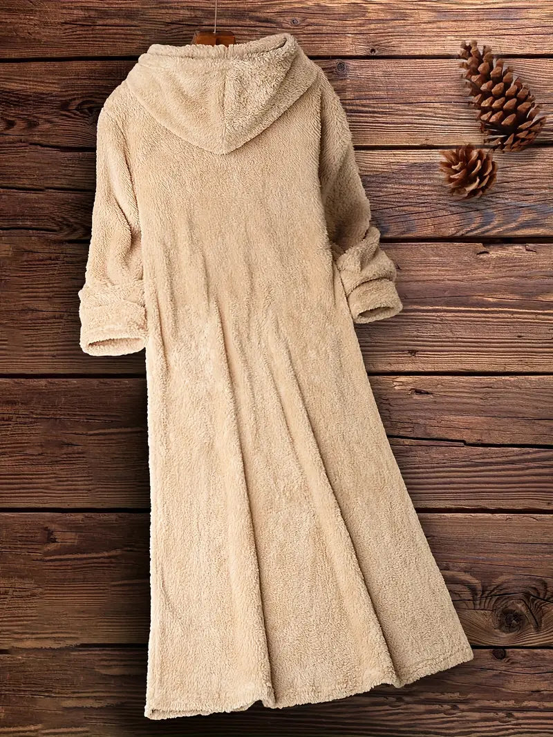 Eugenia | Casual Confortevole Abito Midi con Cappuccio