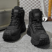 Vista laterale delle sneakers sportive uomo Draven con suola antiscivolo in gomma