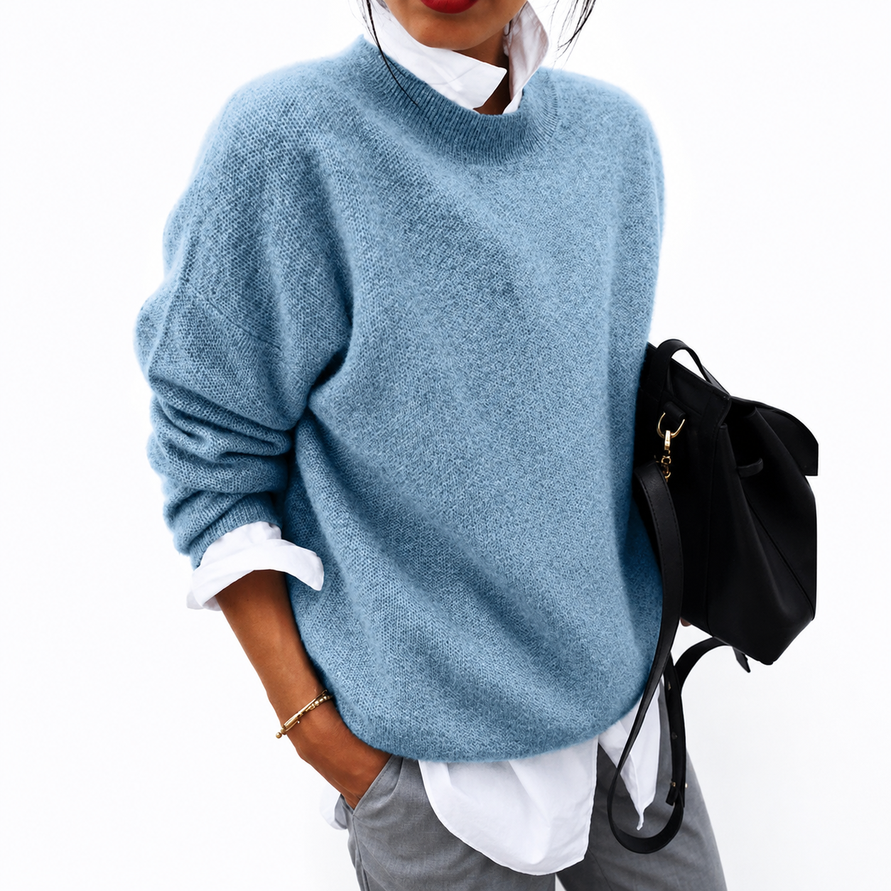 Celestine Maglione Girocollo Donna in Cashmere | Maglia Morbida ed Elegante