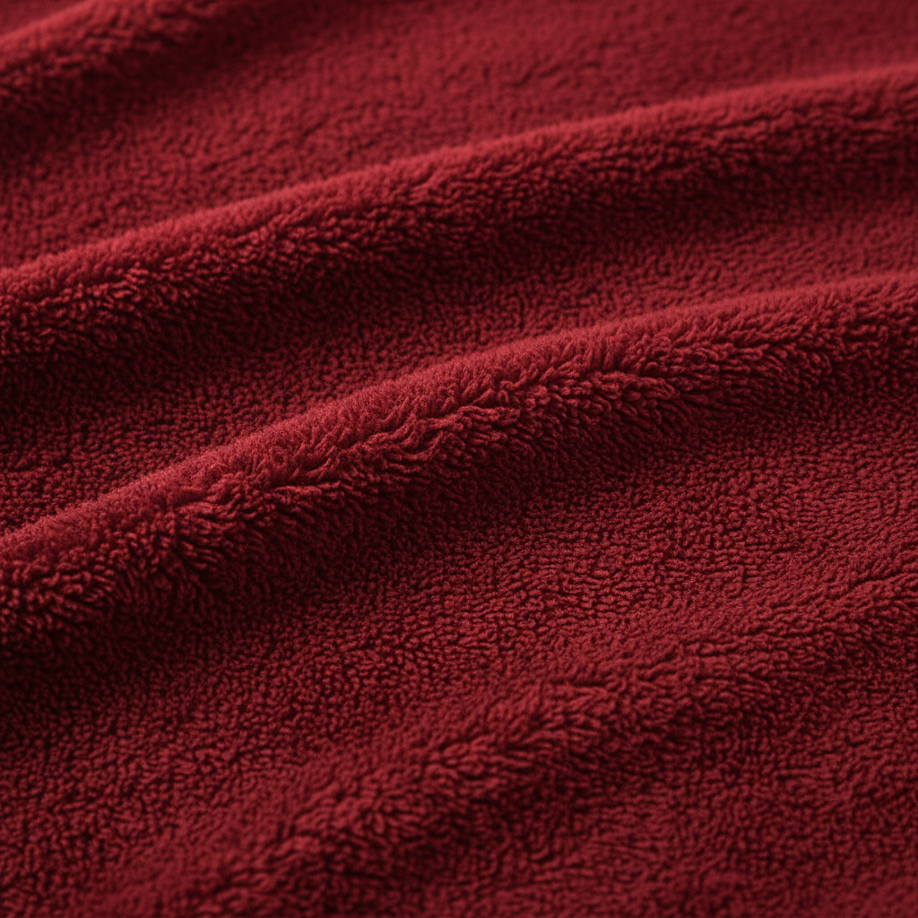 Felpa coperta oversize colore vino rosso - comfort e calore tutto il giorno