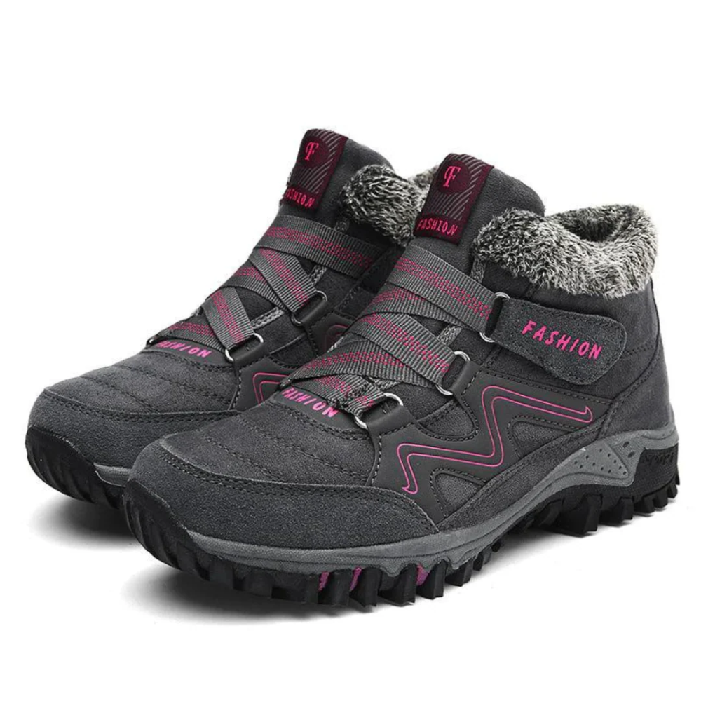Fiora scarpe invernali da donna con fodera in pile e suola antiscivolo